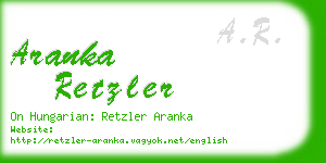 aranka retzler business card